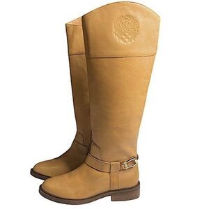 Vince Camuto Womens 6.5 M Leather Riding Boots Cowgirl Western Wide Calf